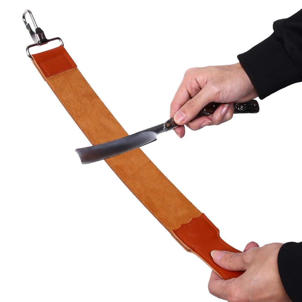 Double Side Leather Strop for Knife Sharpening with Sharpening