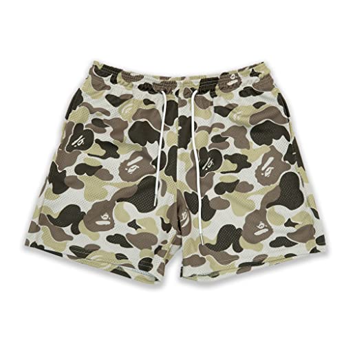 Happy Nostalgix Men's Graphic Print Shorts Mesh Basketball