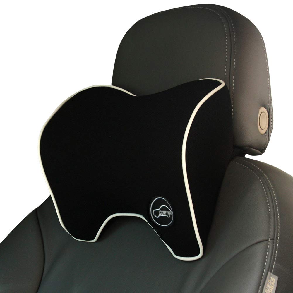 Car Headrest Pillow Seat Neck Support Cushion Memory Foam Adjustable Pain  Relief
