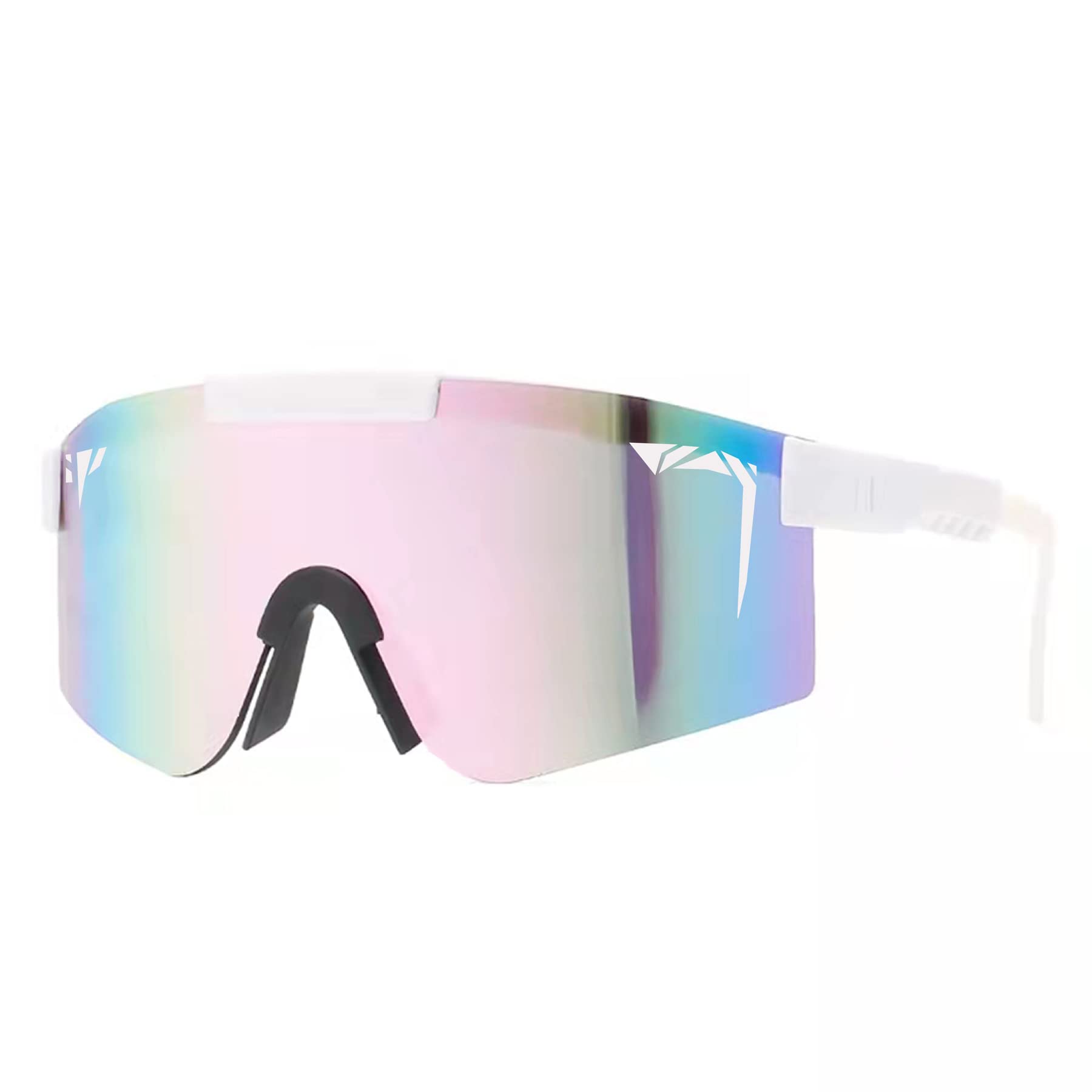 KOUGMCR P-V Sports Polarized Sunglasses for Men Women Frame Cycling Glasses  Sport Sunglasses UV400 Protection Bike Sunglasses