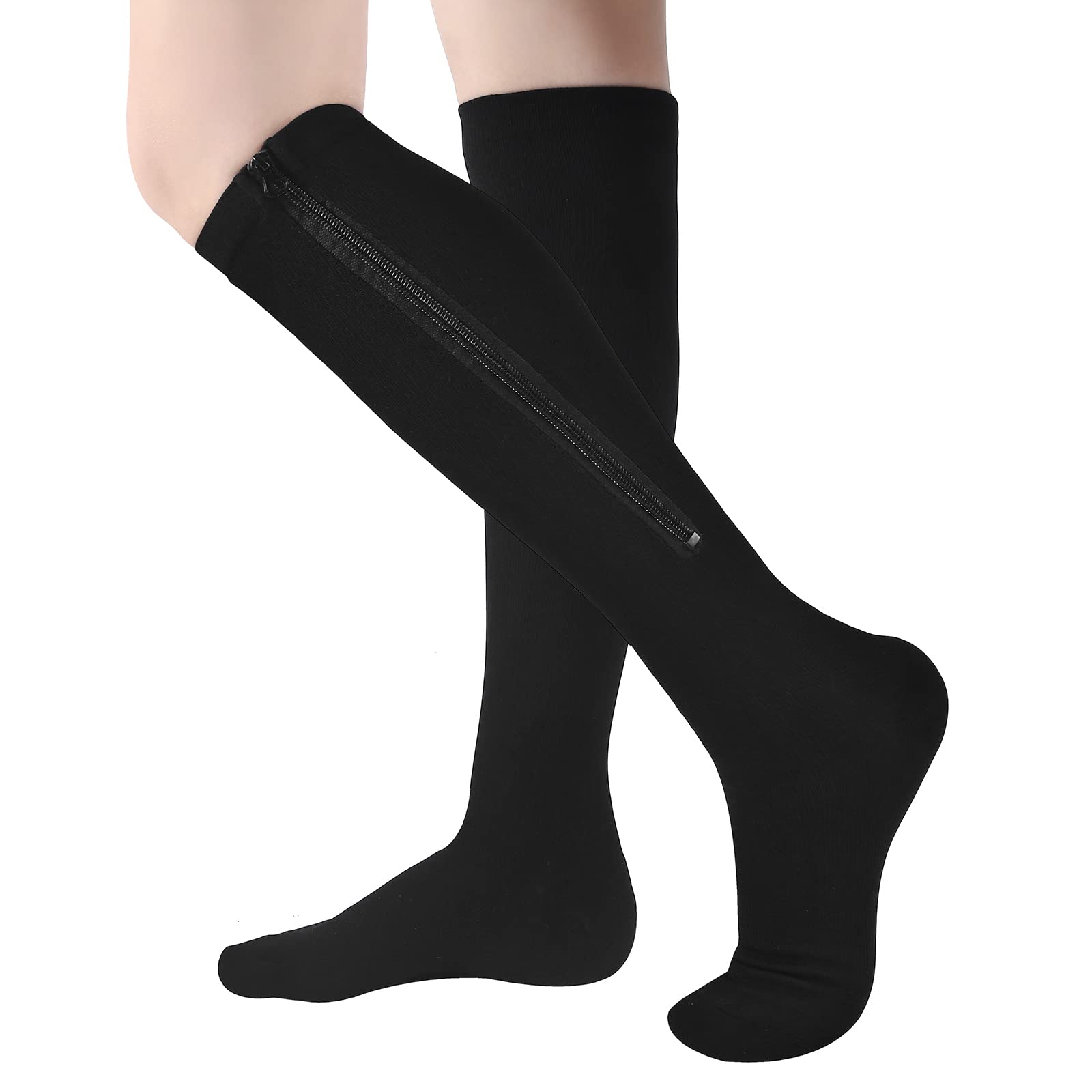 Nylon Zip Up Compression Socks, For Personal, Size: Medium at Rs
