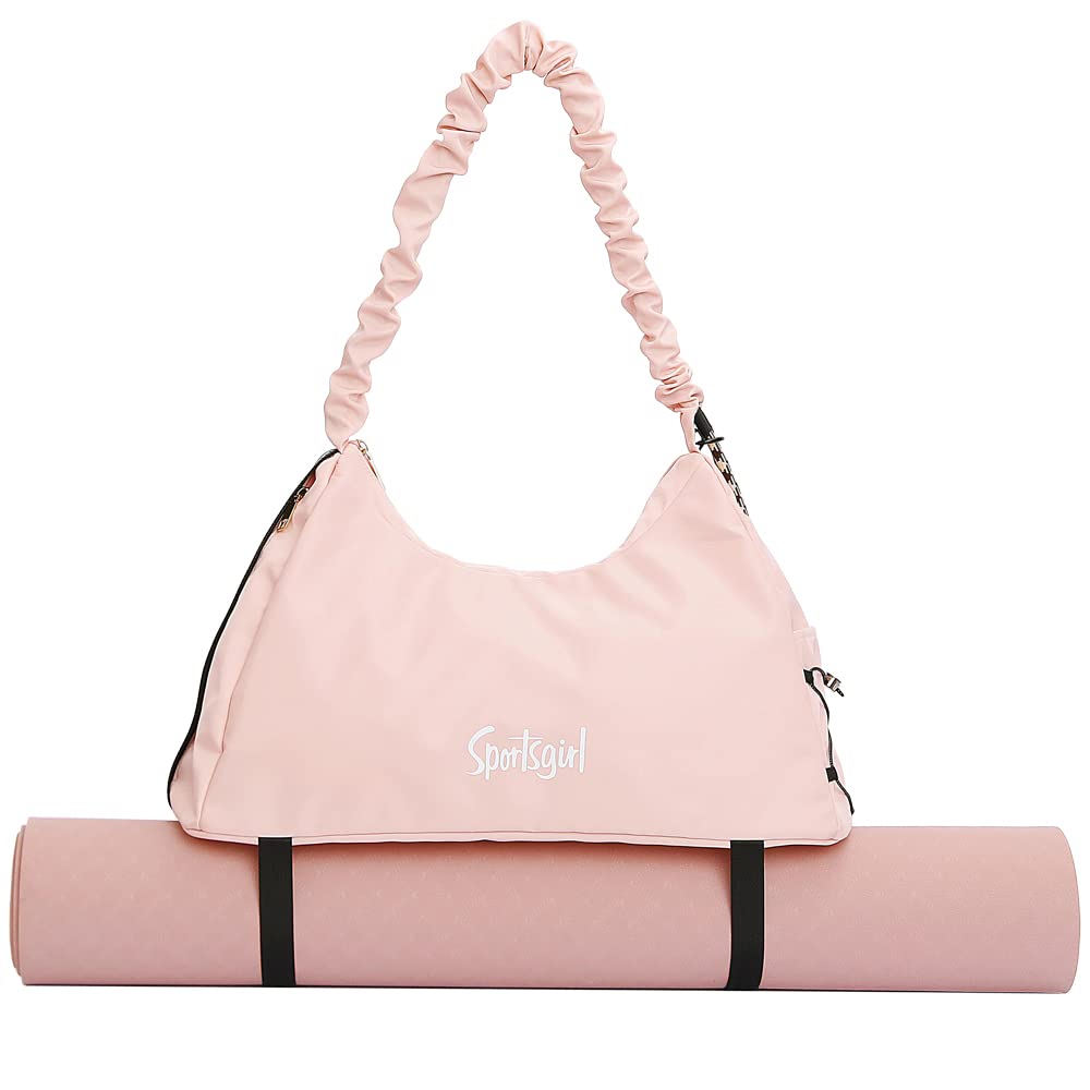 GAIAM Yoga Mat Carrier Tote Sling Hot Bright Pink Zipper Pocket