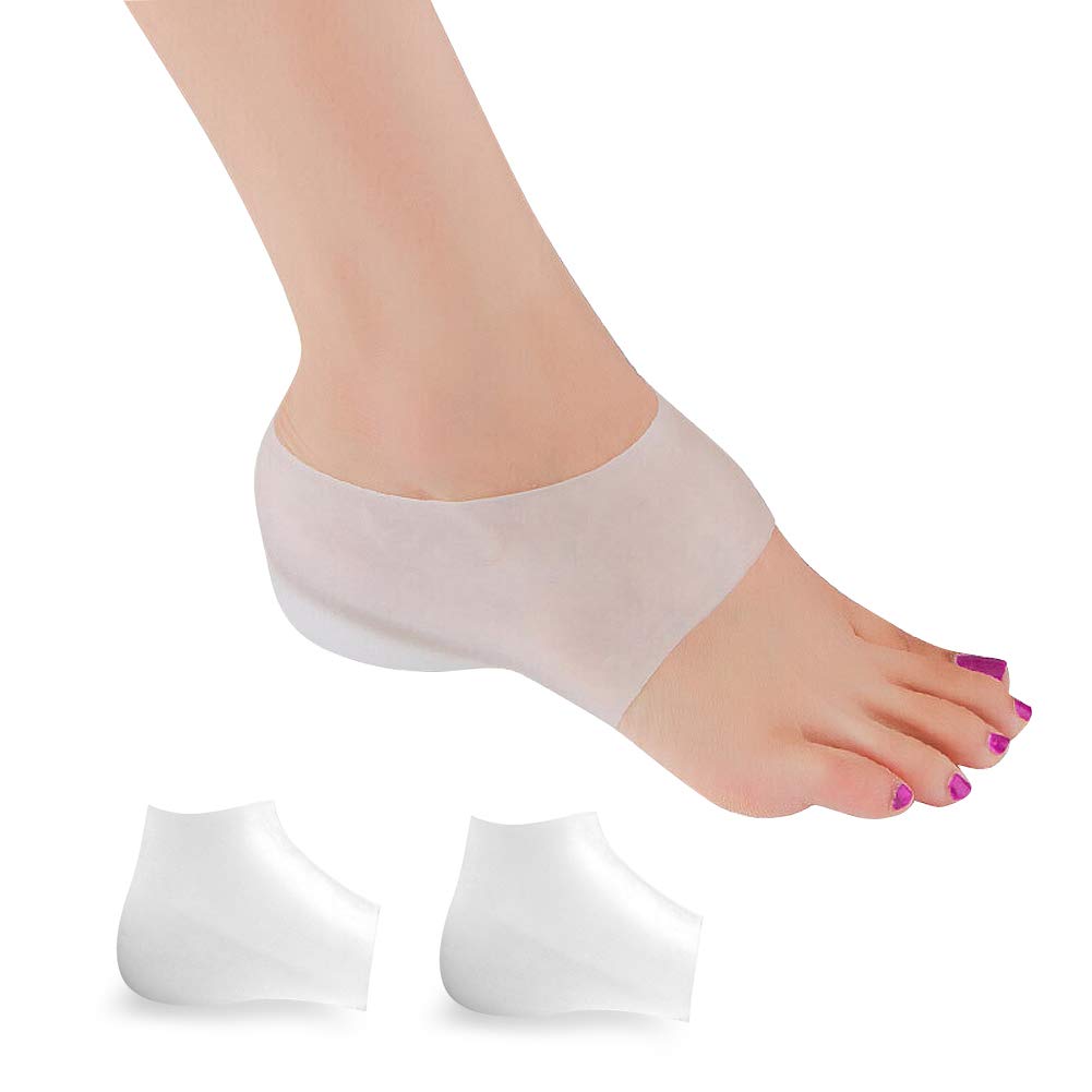 Invisible Height Increase Insole Wearable Heel Cushion Inserts Shoe Soft  Silicone Heel Lift Insole Leg Lengthen for Men and Women 1.4in White 1.4in