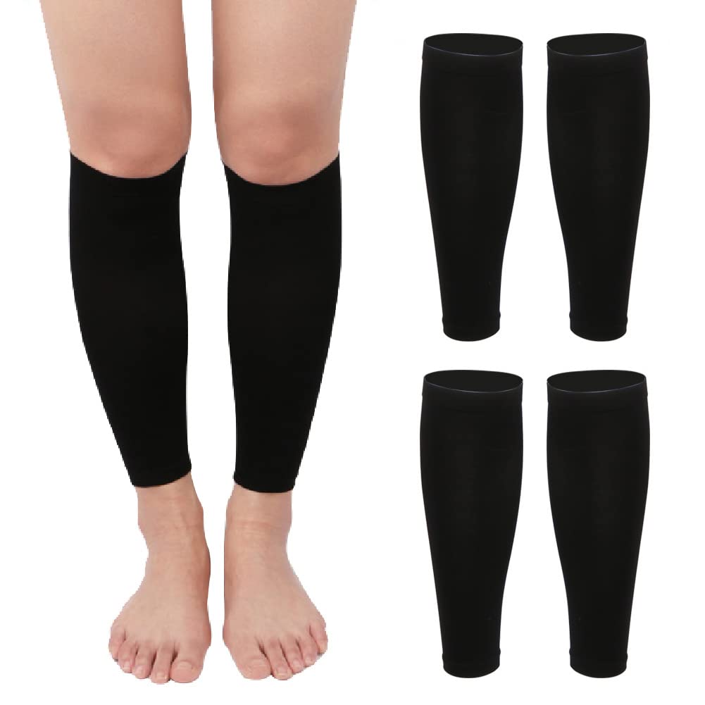 Angzhili 2 Pairs Calf Compression Sleeves for Women,Footless Compression  Socks for Running,Yoga and Fitness,Leg Compression Socks for Calf Pain  Relief