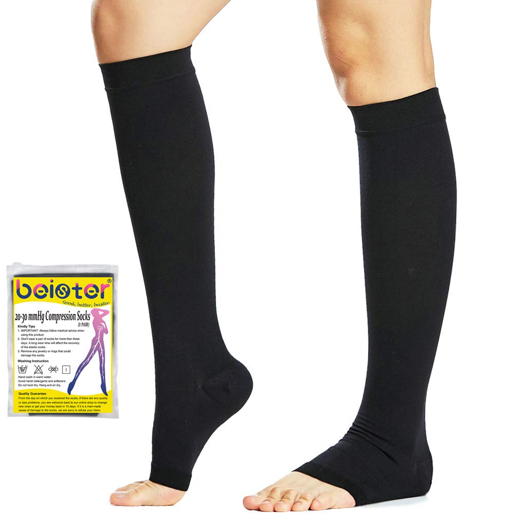 Beister 1 Pair Compression Calf Sleeves (20-30mmHg), Perfect Calf