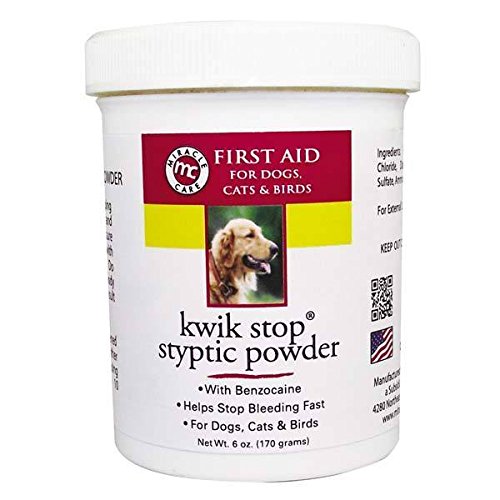 GIMBORN Kwik Stop Styptic Powder Dog Cat & Bird Nail Care - 3 Sizes  Available Kwik Stop Powder - 6 oz