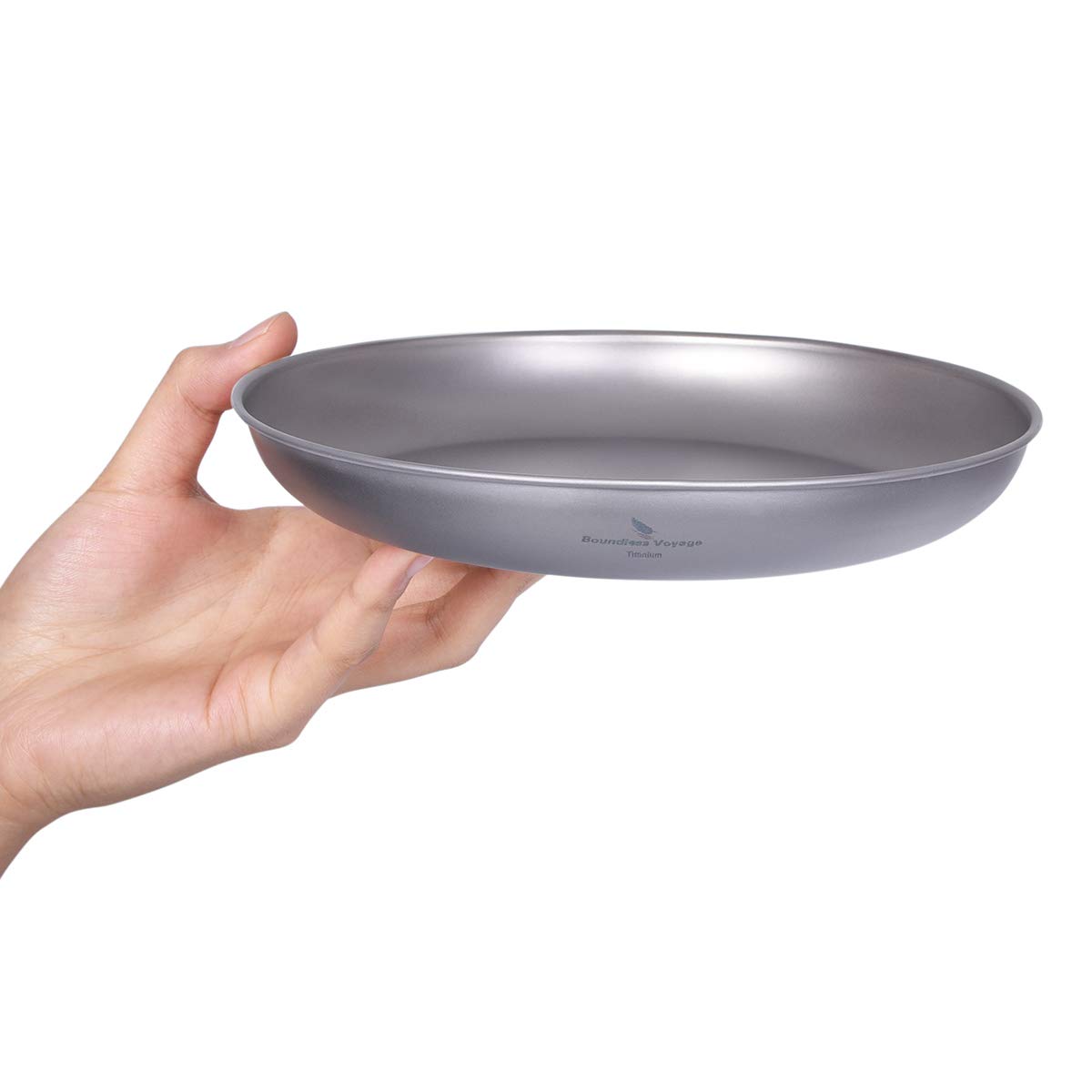 Titanium Frying Pan Camping Plate Ultralight Outdoor Cookware