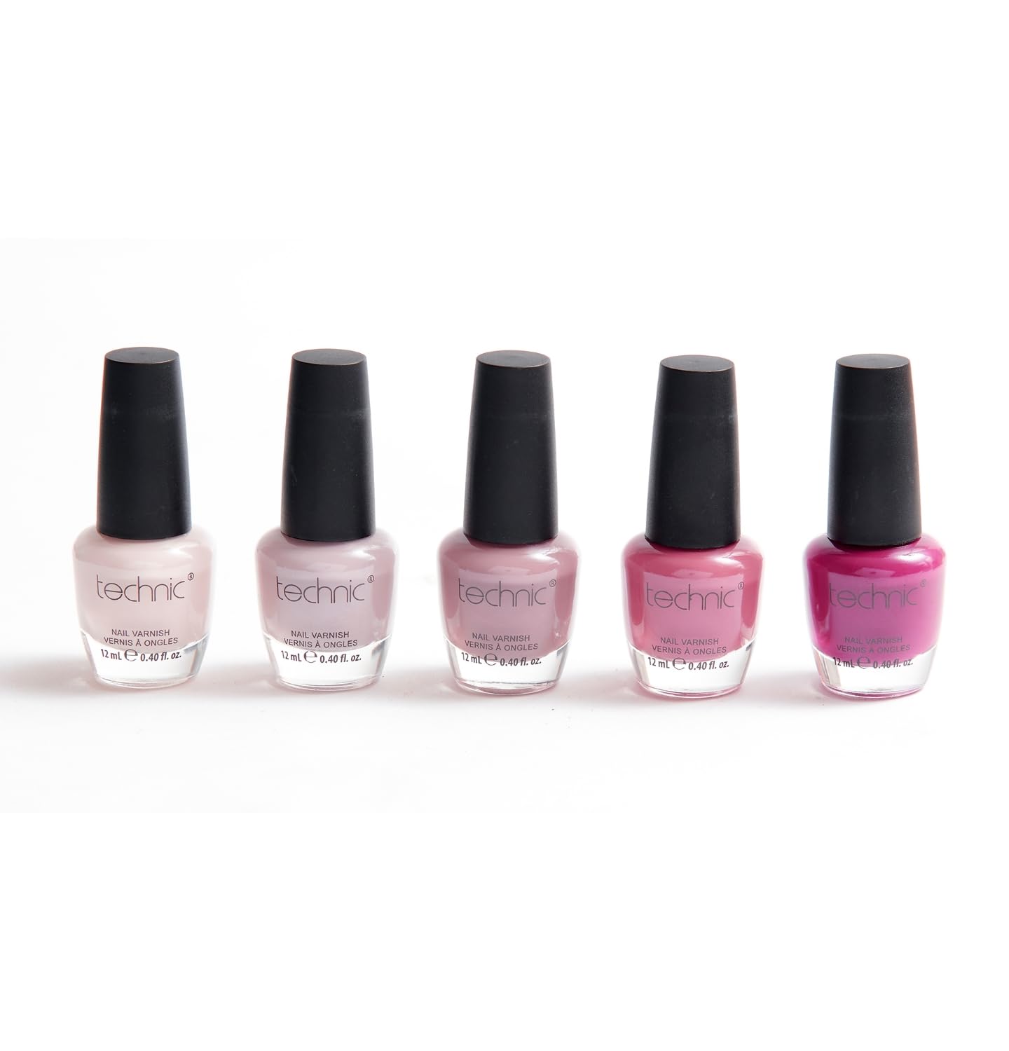 Technic 5Pc Matte Nail Polish Set - Selection of 5 Matte Nail Varnishes ...