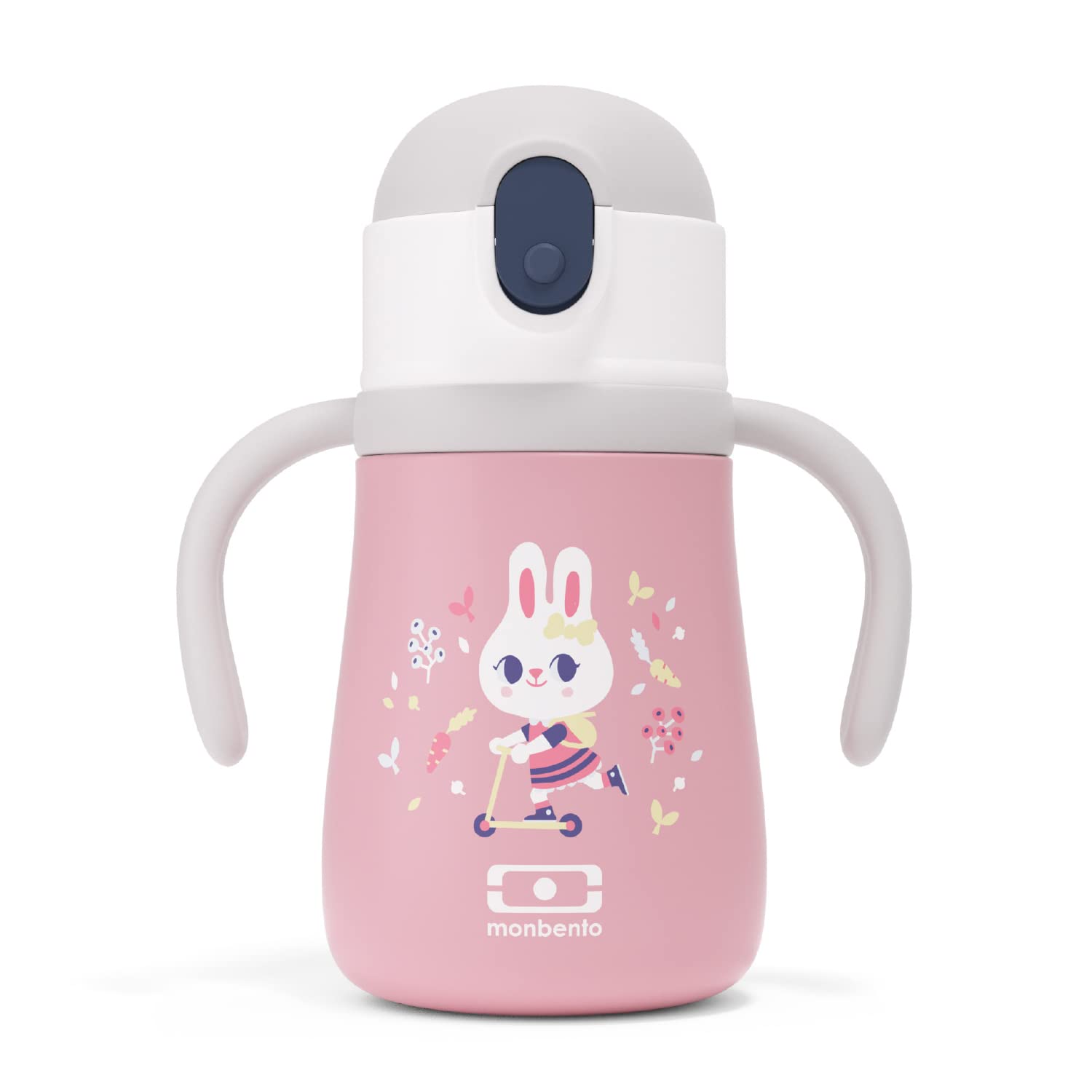 Toddler Water Bottle With Straw,Rabbit Shape, BPA Free 10 Oz