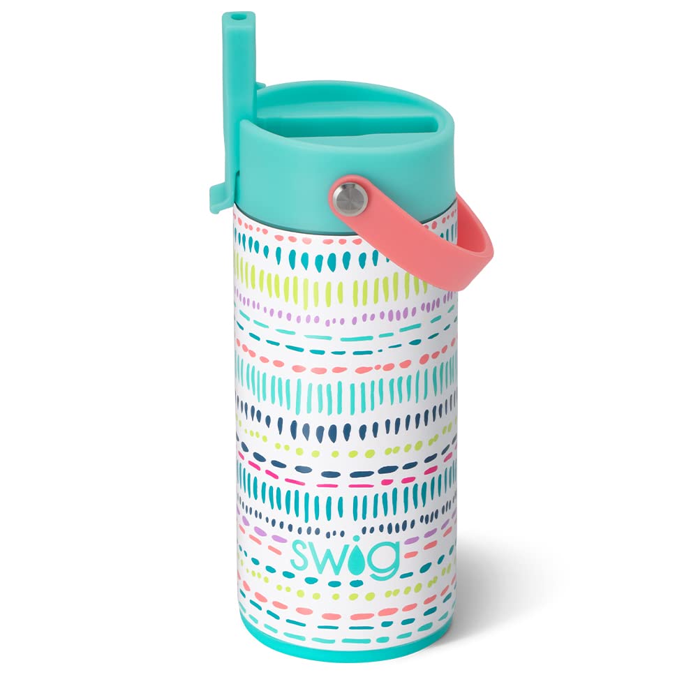Swig Life 12oz Insulated Water Bottle for Kids with Straw & Flip +