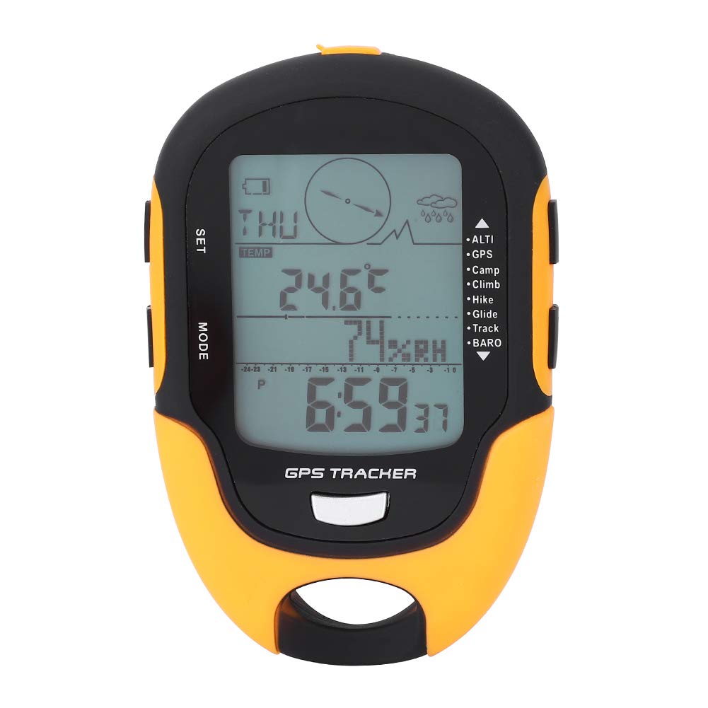 Handheld GPS Navigation Receiver Portable Digital Altimeter Barometer  Compass Locator For Outdoor Camping Hiking Fishing