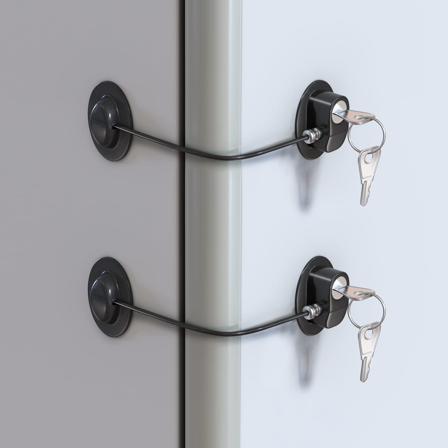  Refrigerator Lock,Fridge Lock with Keys,Freezer Lock and  Refrigerator Lock for Child Proof(Fridge Lock-Black 1Pack) : Appliances