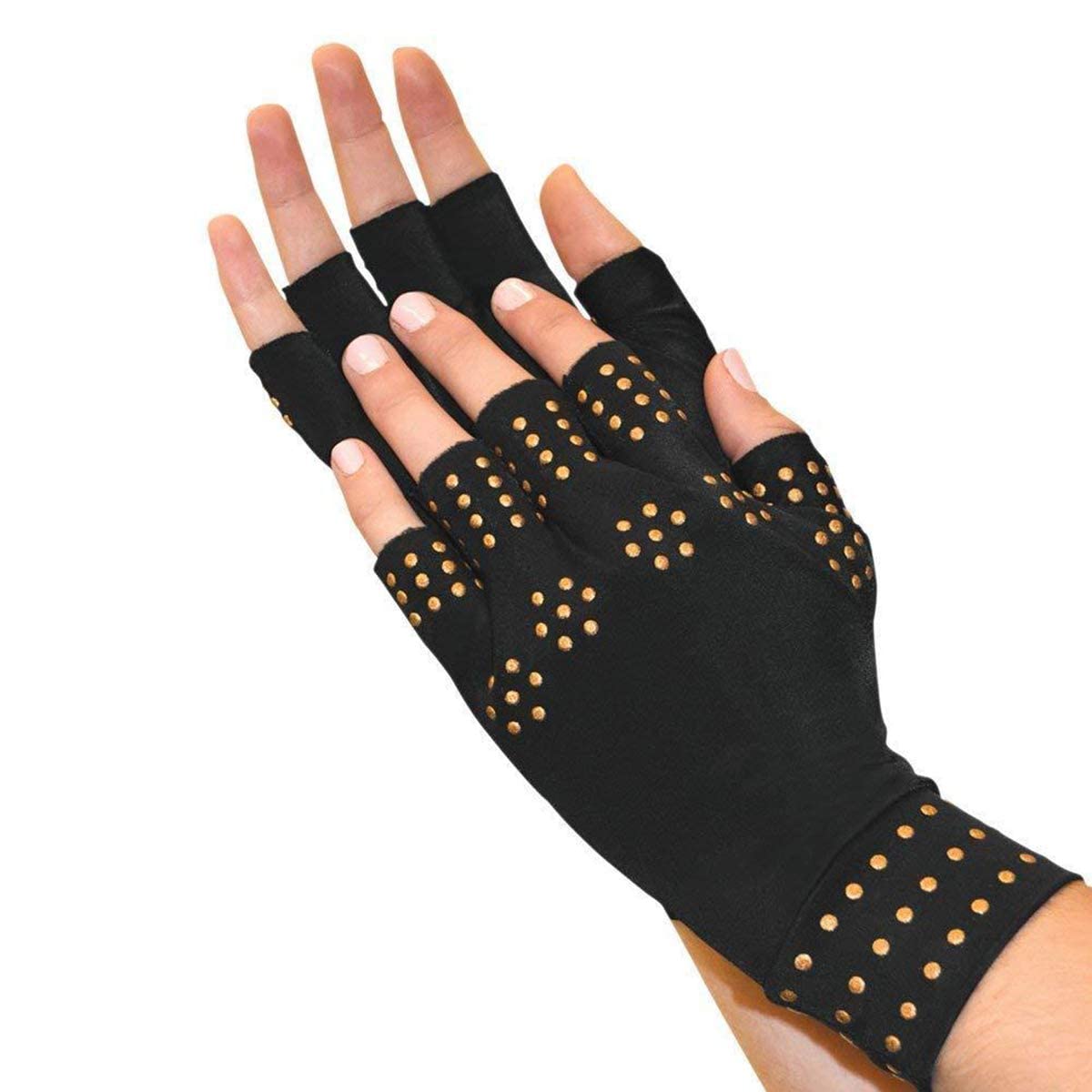 Studded Fingerless Gloves (pair)