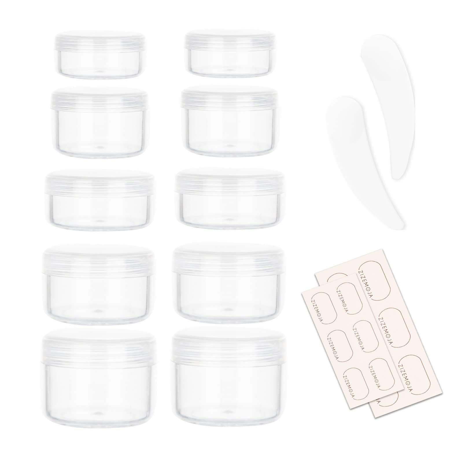 1 Travel Spice Containers, Shaker Jars, Clear Plastic Container