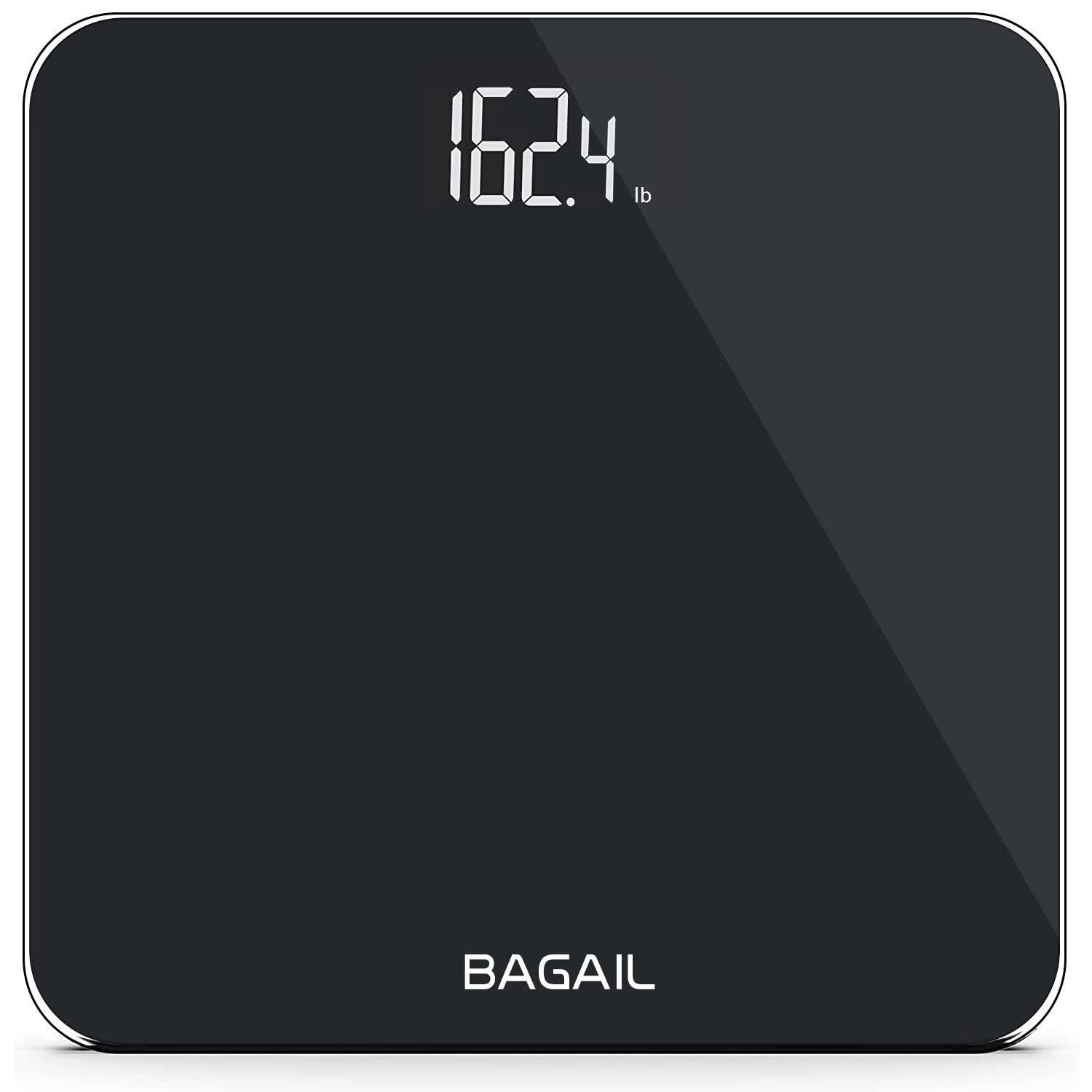 Digital Bathroom Scale in Black