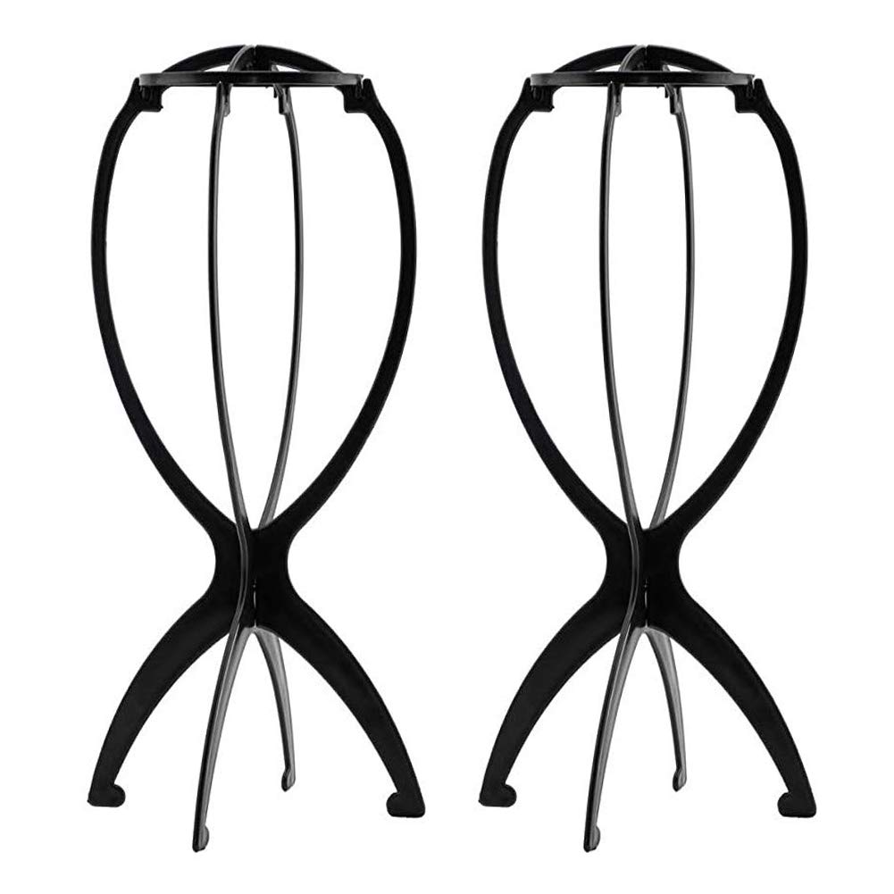 8 Pieces Wig Holder Wig Head Stand Wig Stand for Styling, 13.8 Inch Wigs  Portable Hat Display Stand Travel Wig Holder for Multiple Wigs Practice Hat