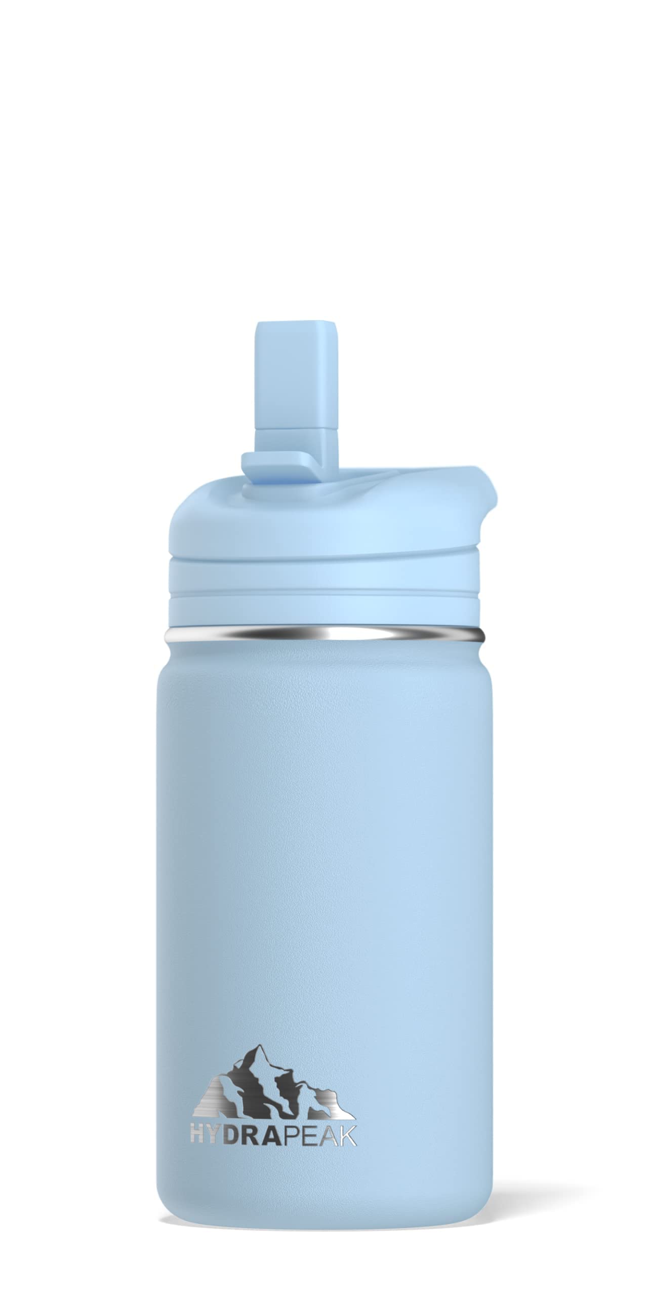 Hydrapeak Mini 14oz Kids Water Bottle with Straw Lid Insulated