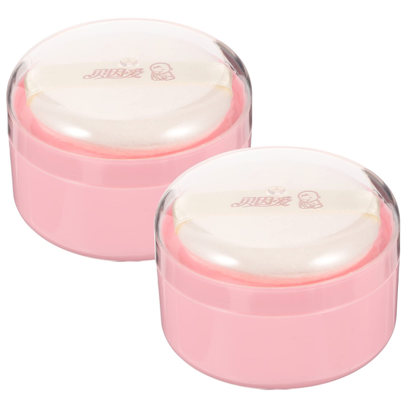 Powder Travel Container Body Powder Puff and Container Makeup Powder  Container