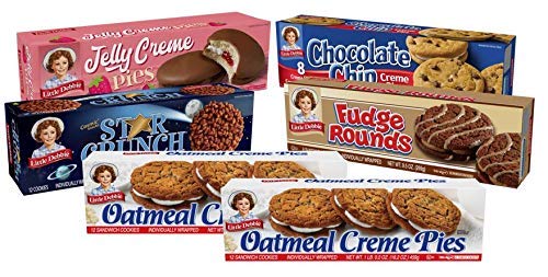 Little Debbie Cookie Variety Pack 2 Boxes Of Oatmeal Creme Pies 1 Box Of Fudge Rounds 1 Box 7436