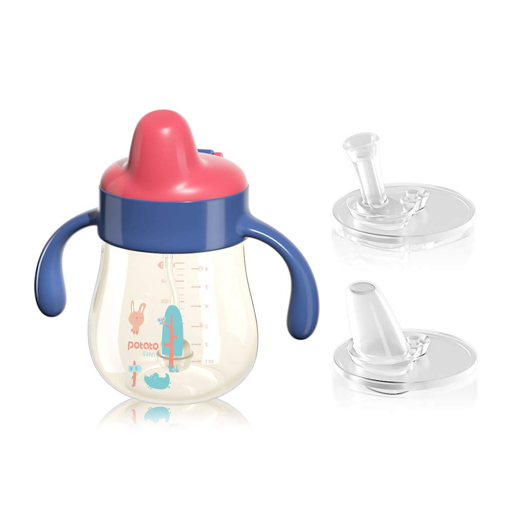 Baby Sippy Cup Water Bottle For Baby No-Spill Cups With Lids And