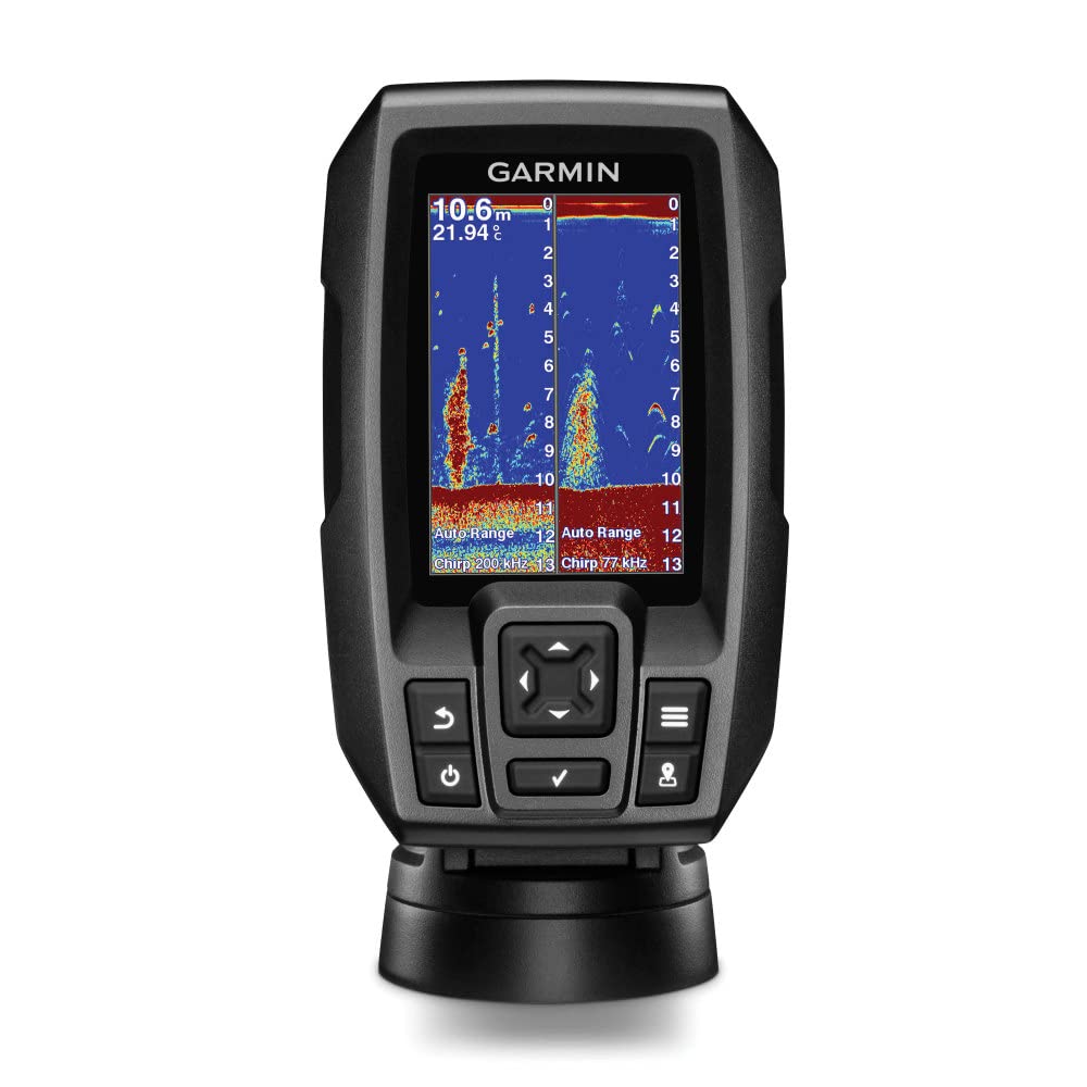 Garmin 010-01550-00 Striker 4 with Transducer, 3.5 GPS Fishfinder with  Chirp Traditional Transducer Single