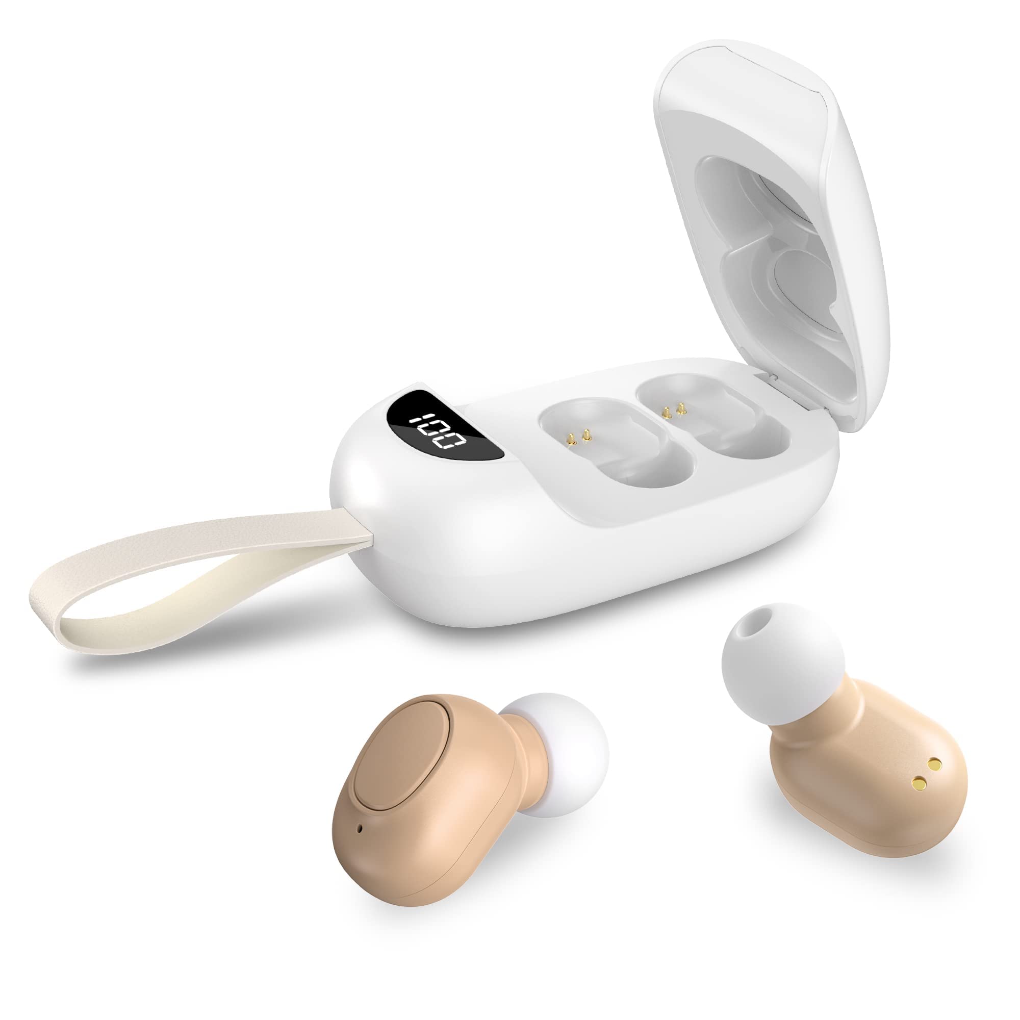 Hearing Aids for Seniors, Rechargeable with Noise Cancelling, Nano