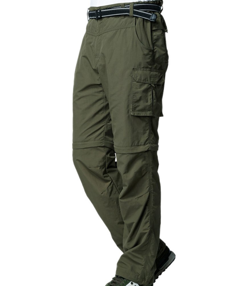 Mens Hiking Stretch Pants Convertible Quick Dry Lightweight Zip Off Outdoor  Travel Safari Pants, Army Green, 30 : : Clothing, Shoes &  Accessories