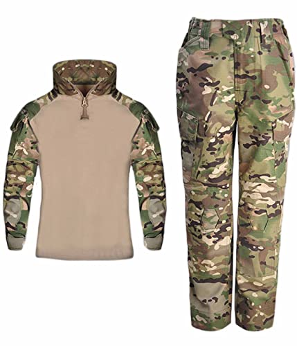 12 Color Multicam Army Uniform Combat Uniforms Paintball Equipment Tactical  Suit US Military Uinform Set Quality