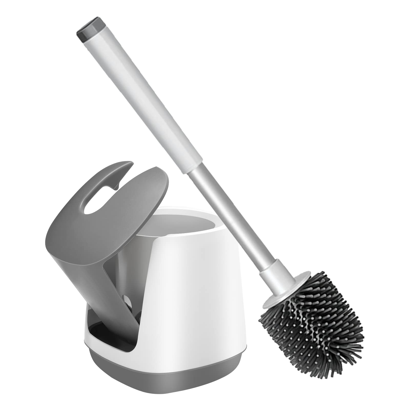 Toilet Brush with Holder for Bathroom, Toilet Bowl Cleaner Brush