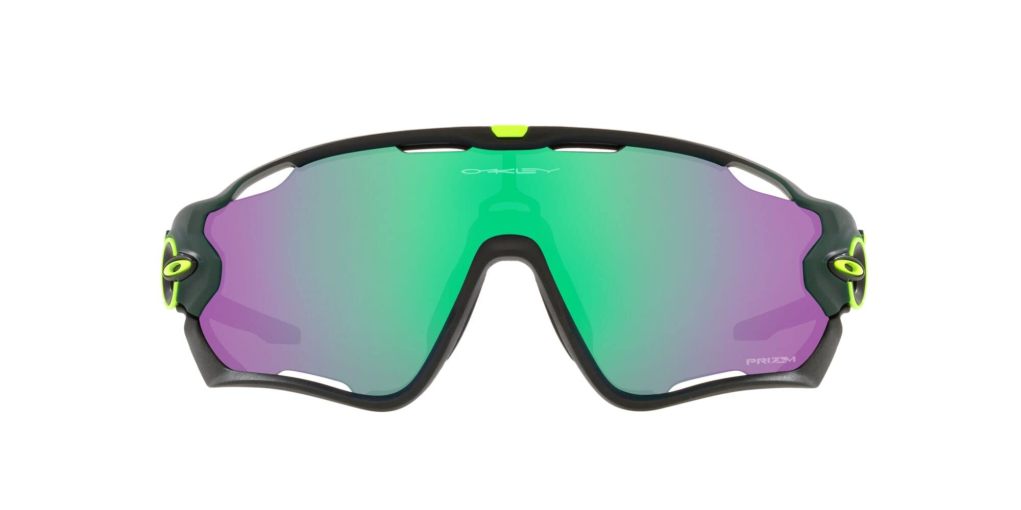 Oakley Men's OO9290 Jawbreaker Shield Sunglasses Matte Hunter Green/Prizm  Road Jade 31 Millimeters