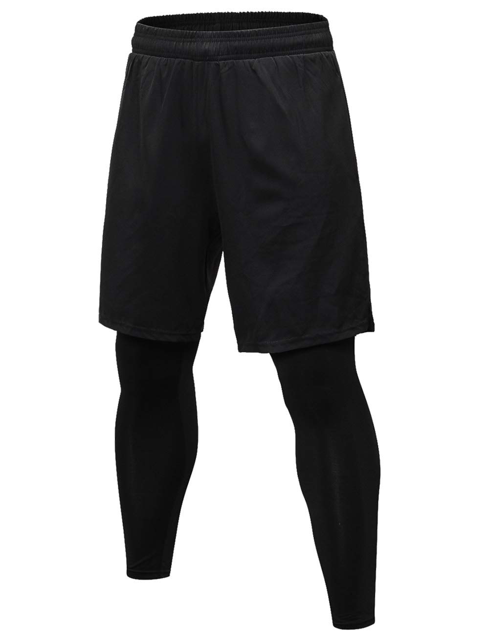 Toptie Men's Long Sleeve Compression Shirt, Athletic Workout Base