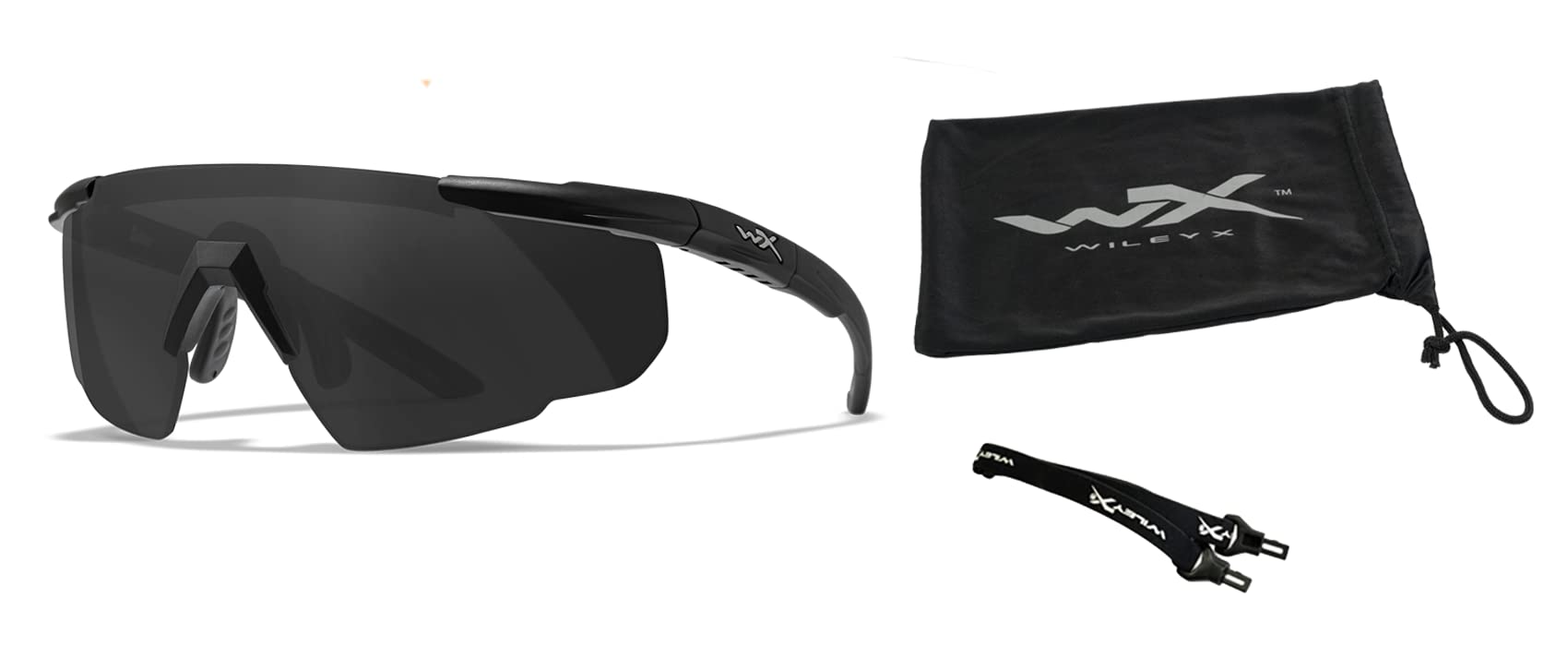 Wiley X Saber Advanced Shooting Glasses, Safety Sunglasses for Men and  Women, UV and Eye Protection