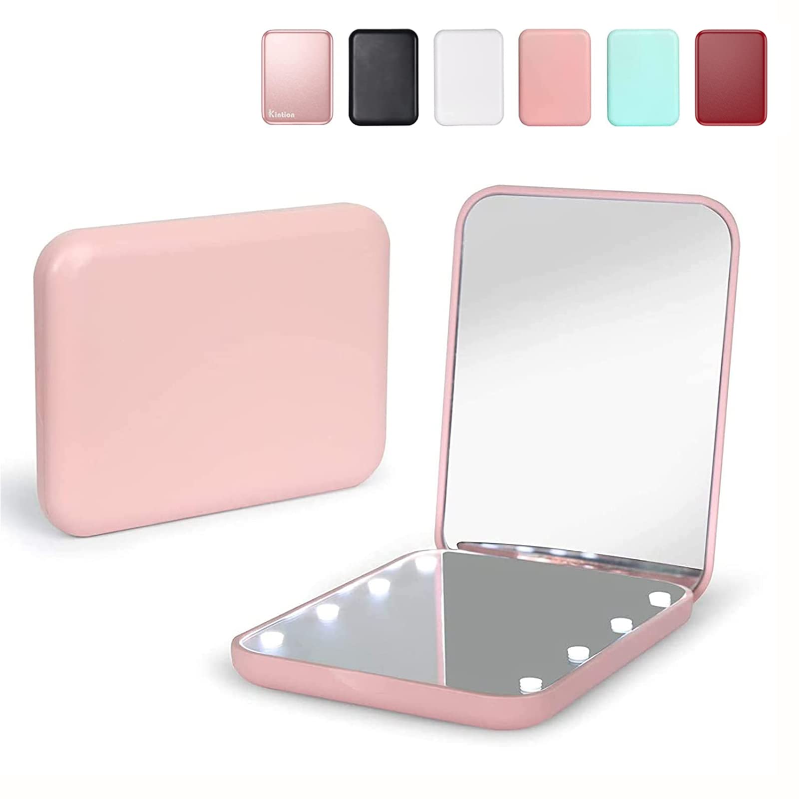 Led Compact Travel Makeup Mirror 1x/3x Magnification 2 sided - Temu