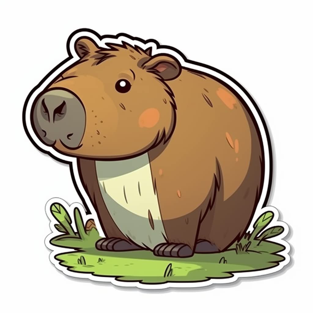 Yoonek Graphics Capybara Vinyl Decal Sticker For Car Laptop Tumbler More 003479 003479 4 X 4 