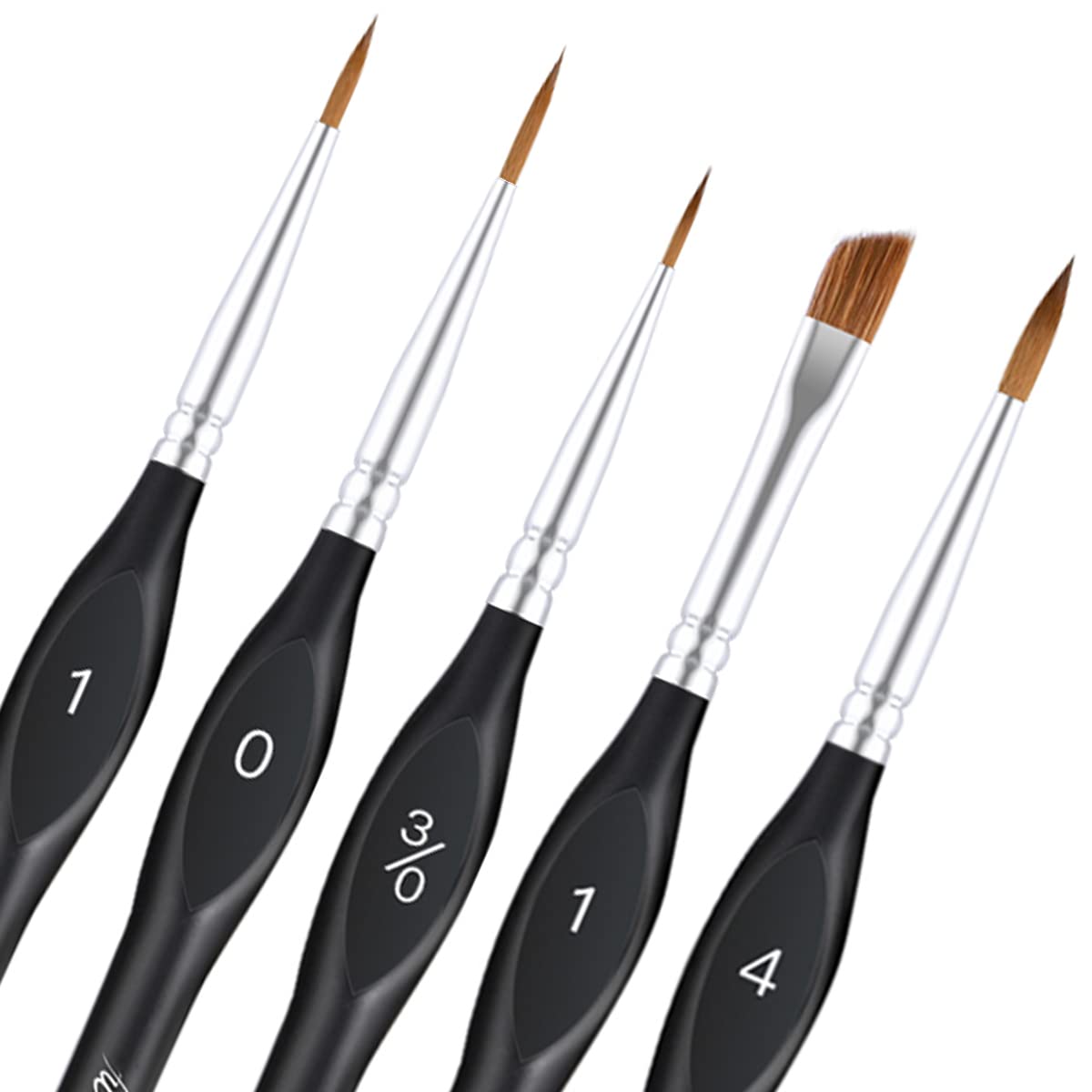  Artist Paint Brushes-Superior Sable Watercolour Brushes Round  Point Tip Paint Brush Set for Watercolor Acrylic Painting Supplies