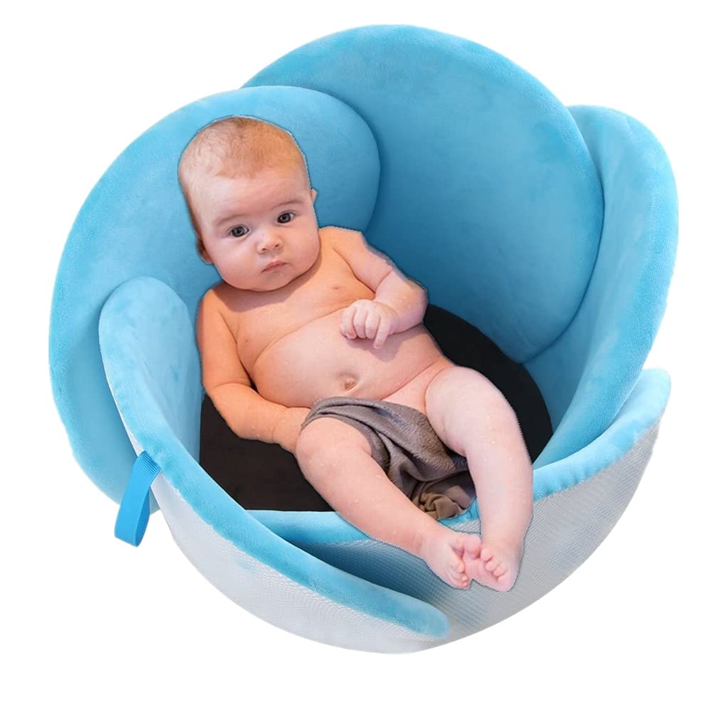 Newborn Shower Mat Infant Bathtub Baby Bath Tub Pillow Pad Lounger
