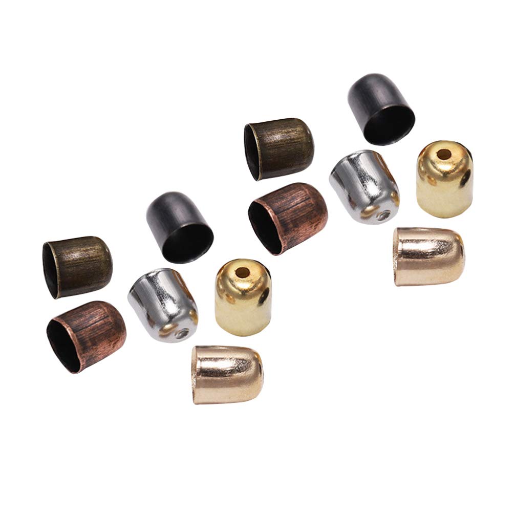 100 Metal End Caps For DIY Cremation Jewelry Making 3mm Round Leather Cord  Holes From Luckily8888, $15.67