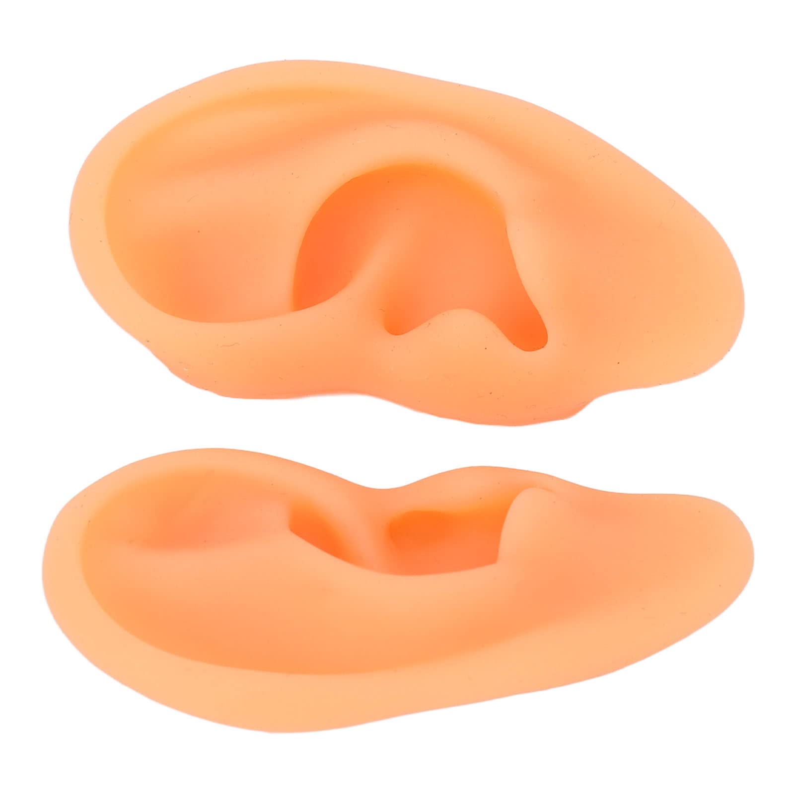 Human Ear Model Waterproof Flexible Acupuncture Ear Model 2 Pieces