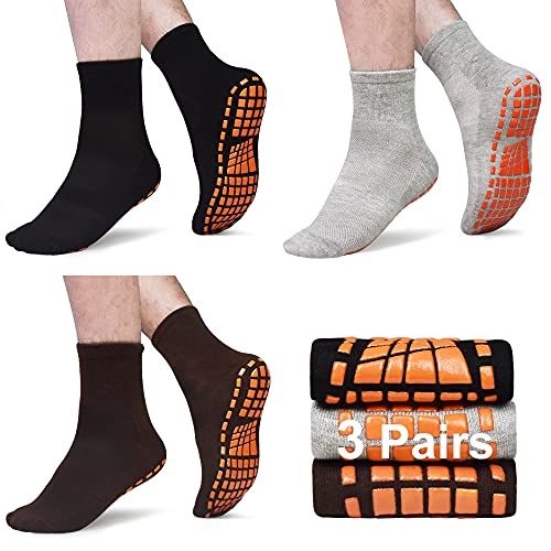 Grip Socks - Non-Slip Socks for Women and Men - Hospital Socks - 3 pairs 