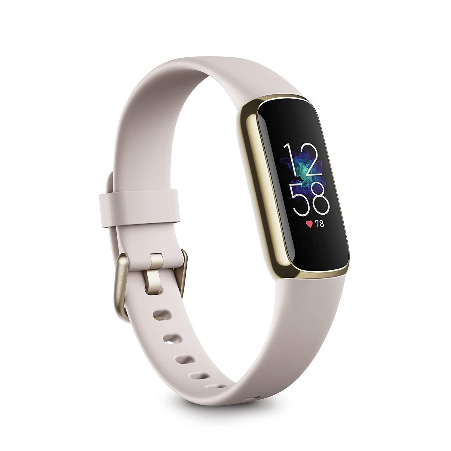 Fitbit Luxe Fitness and Wellness Tracker with Stress Management, Sleep  Tracking and 24/7 Heart Rate, One Size S L Bands Included, Lunar White/Soft  Gold Stainless Steel, 1 Count (Renewed) : Sports & Outdoors 
