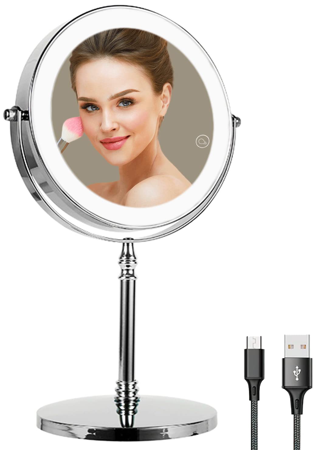 Lighted Makeup Mirror LED Makeup Mirror Lighted Vanity Mirror with 3