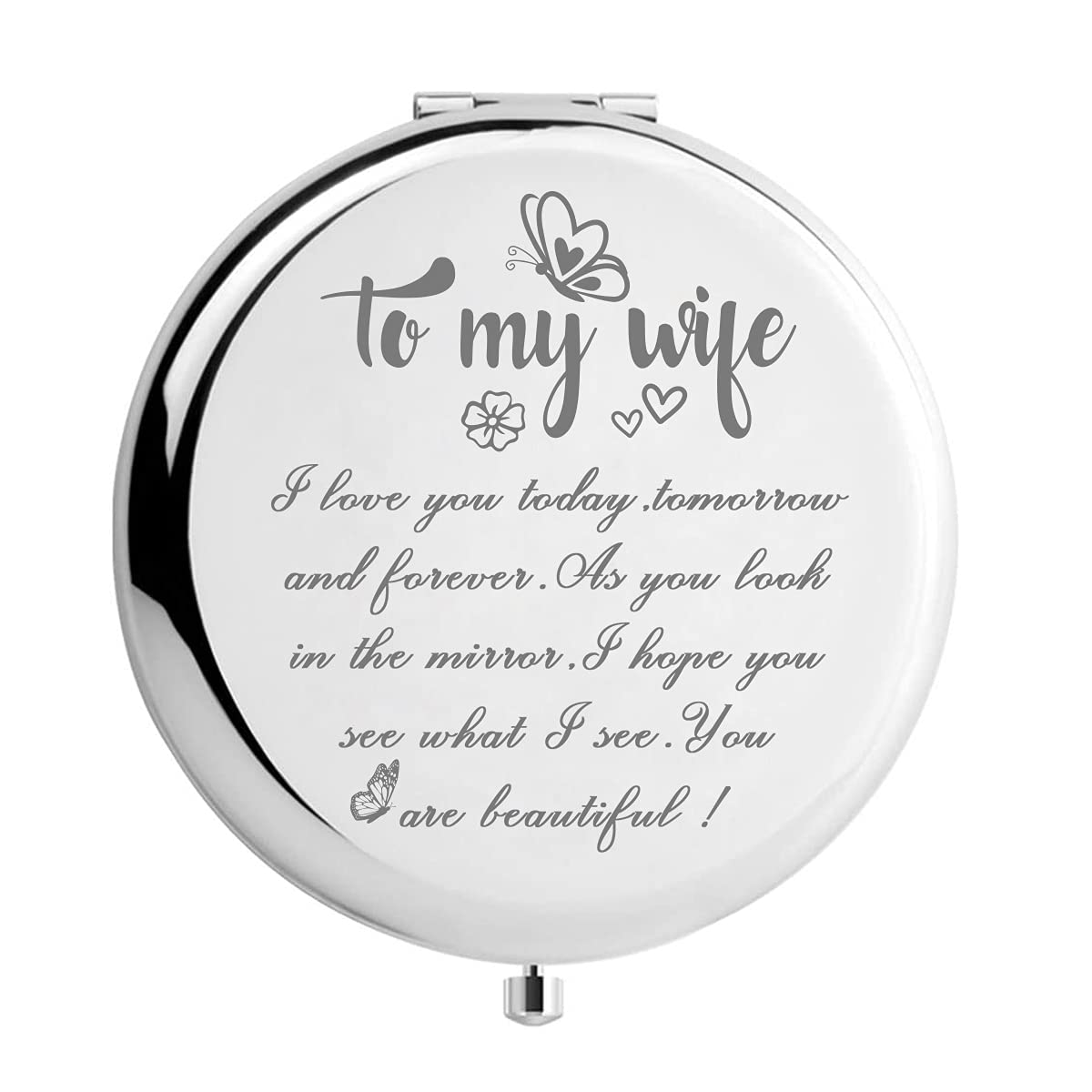 Engraved Compact Mirror - Monogrammed