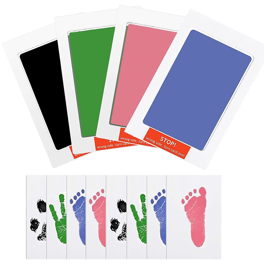 Baby Kids Safe Print Ink Pad Touch Nontoxic Inkless Footprint Handprint Kit  USA