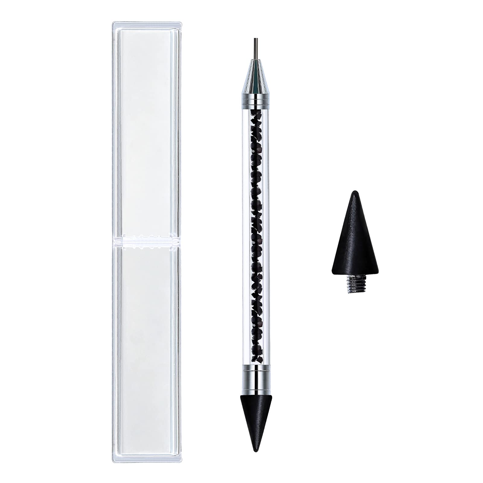 Nail Art Rhinestone Pen Tool, Dual-head Rhinestone Wax Pen, Adhesive/wax  Rhinestone Picker, Dotting Pen, Nail Art Tool