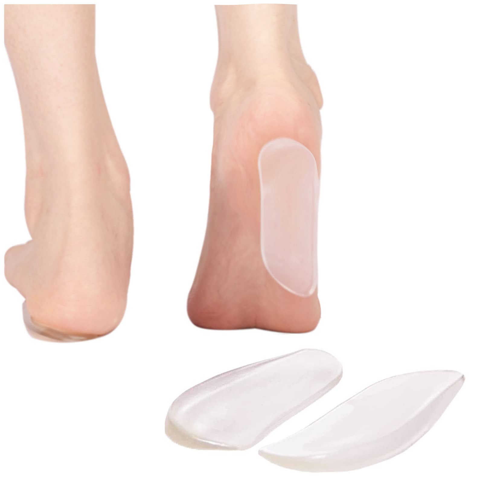 Olukssck 2 Pairs Medial Lateral Heel Wedge Inserts for Men and