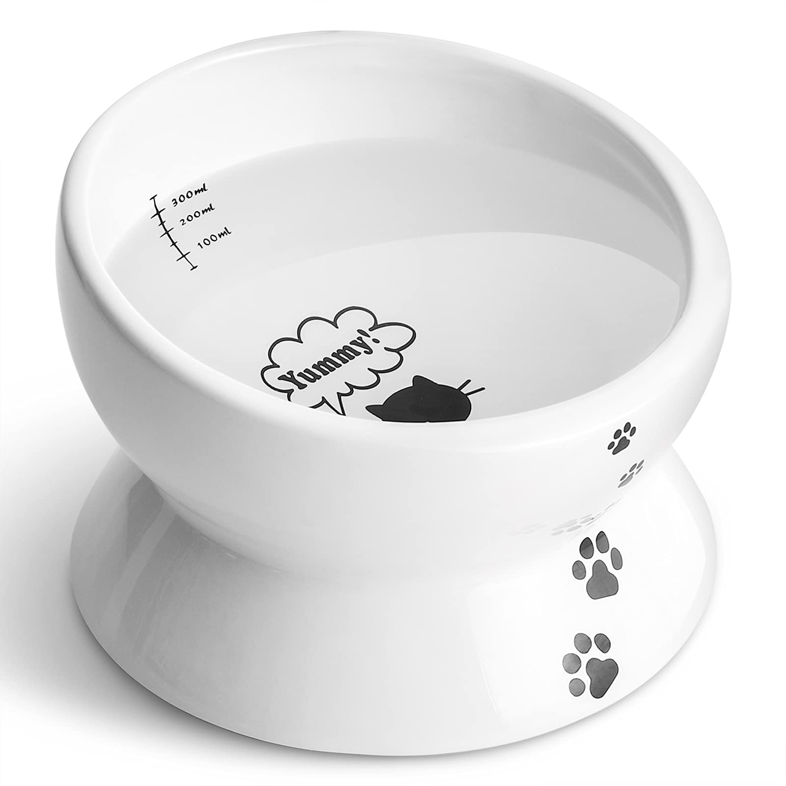 Nordic Flat Elevated cat Bowl , elevated dog bowl , Feeder , Dog