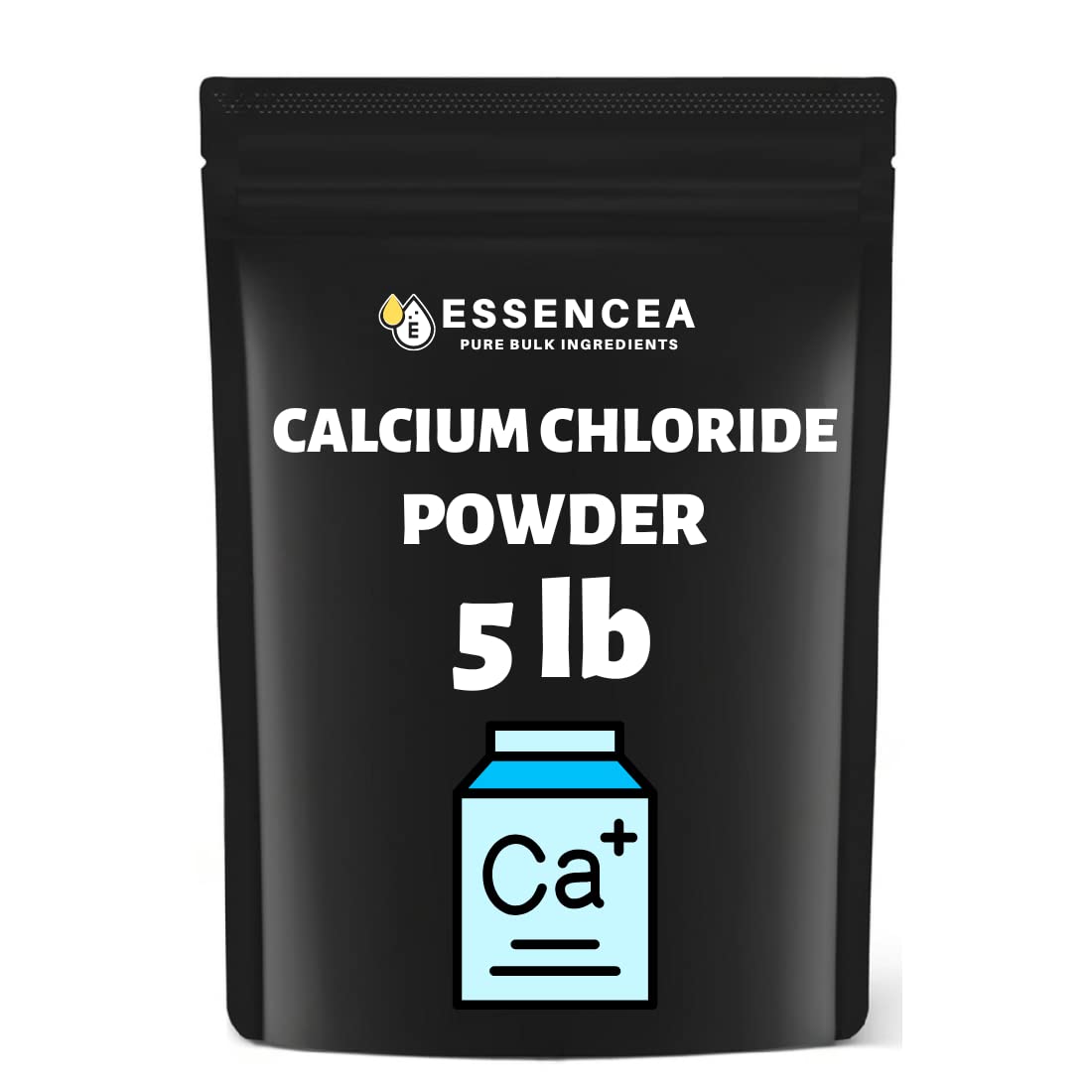 Calcium Chloride 5Lb by Essencea Pure Bulk Ingredients, Used as Calcium  Supplement, Pure Calcium Chloride Powder