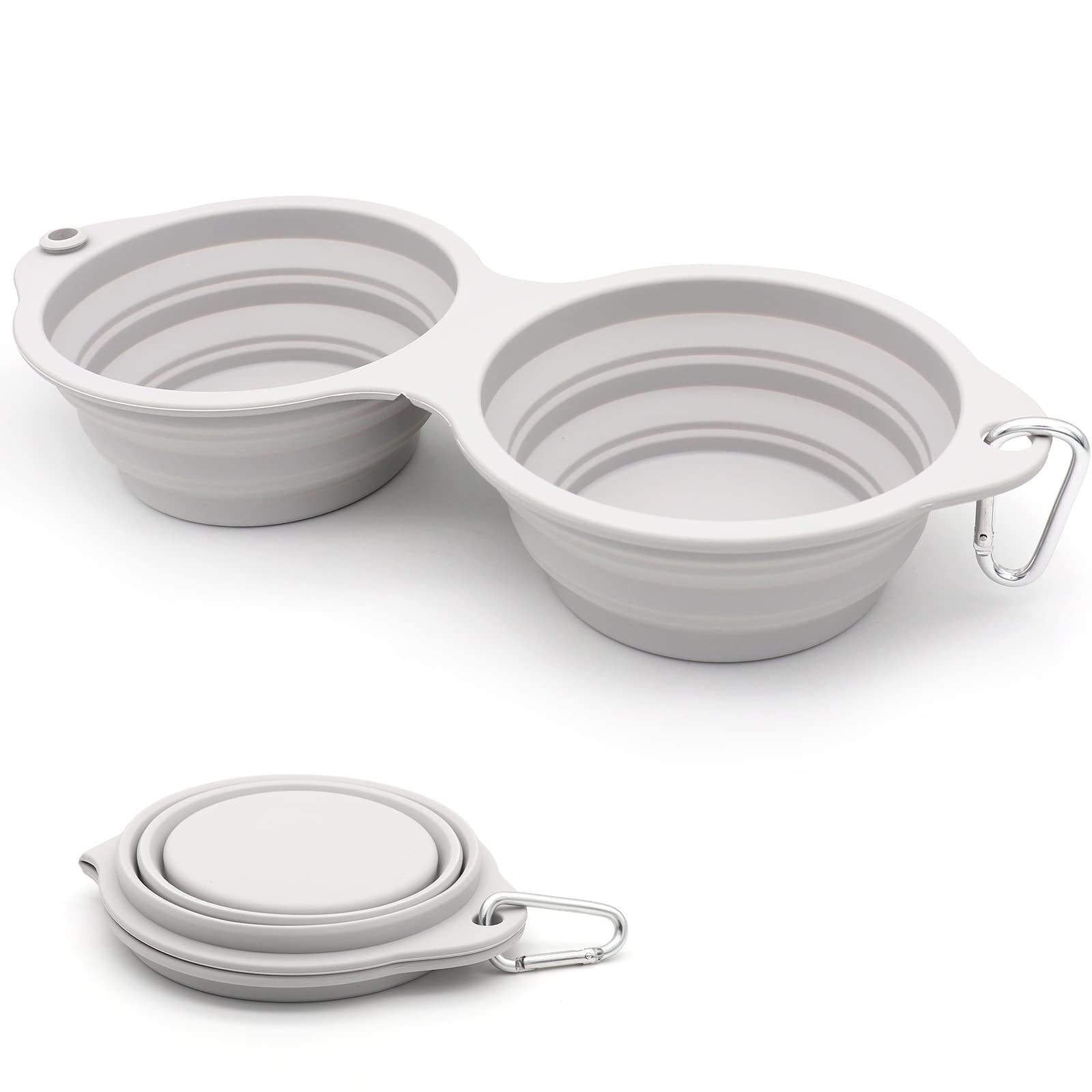 Collapsible clearance travel bowl