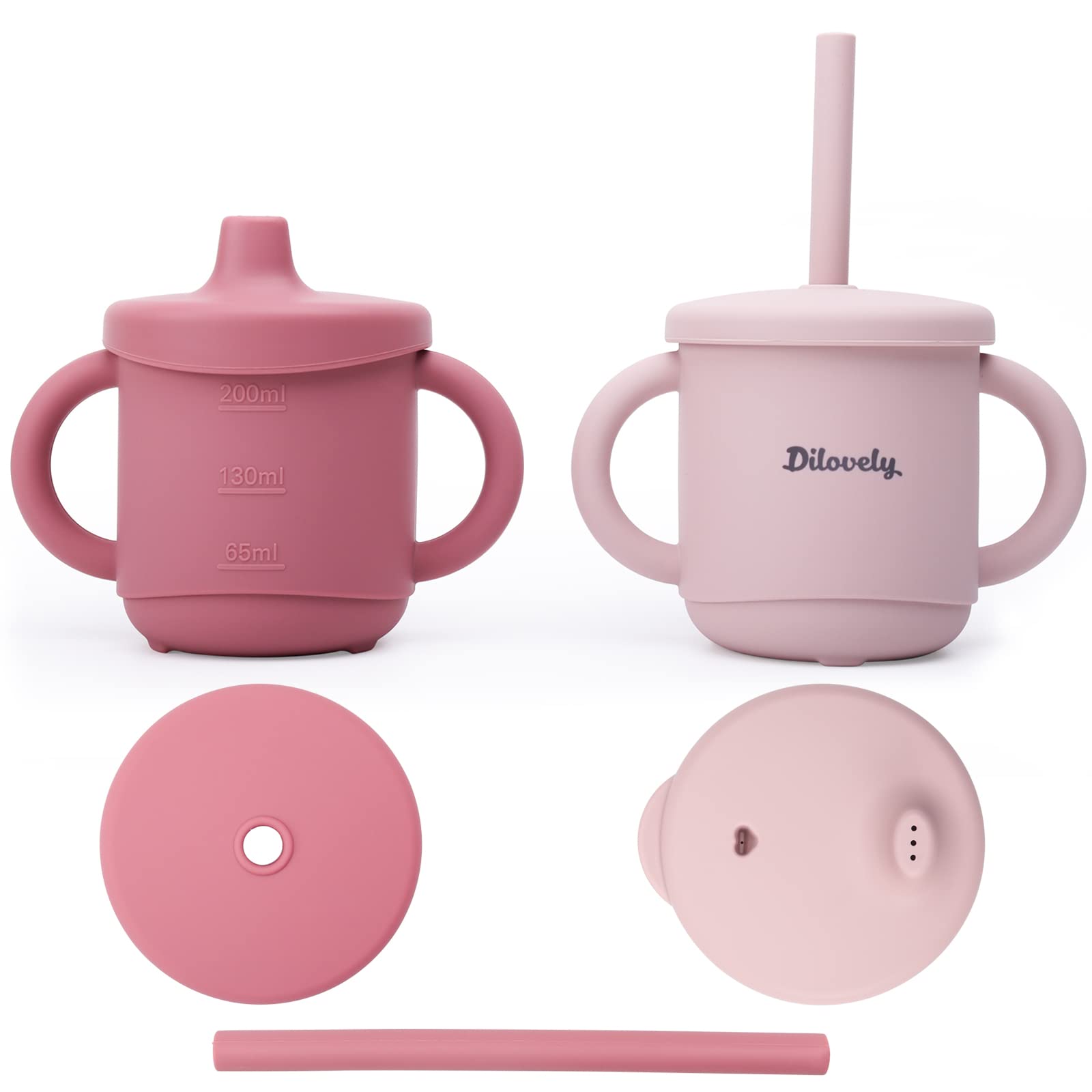 Dilovely Silicone Snack Cups for Toddlers, Kids Snack Containers