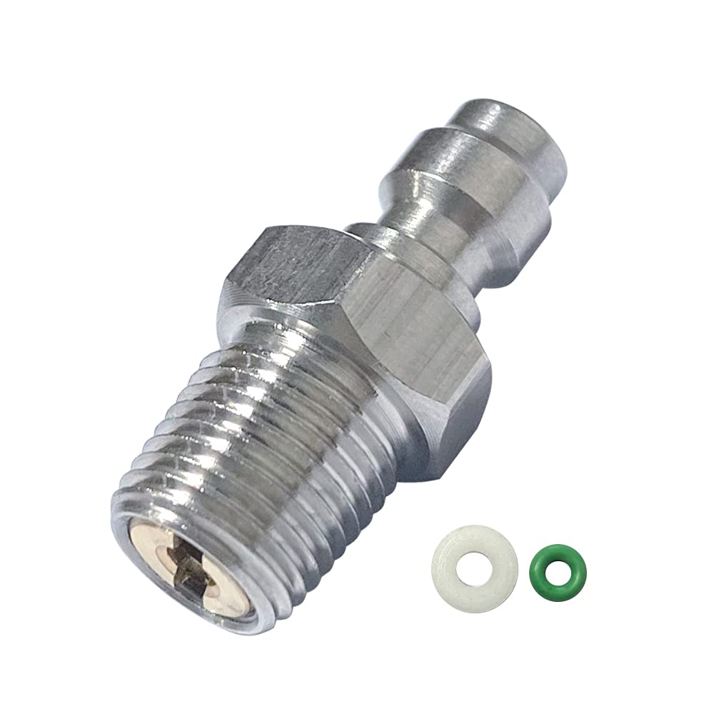 M10x1.0 Male to 1/8 NPT Female Stainless Sensor Fittings